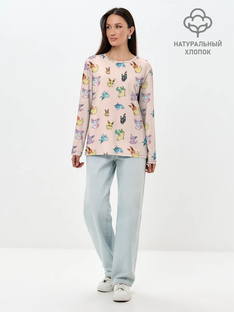 Лонгслив женский. Хлопок / Иви