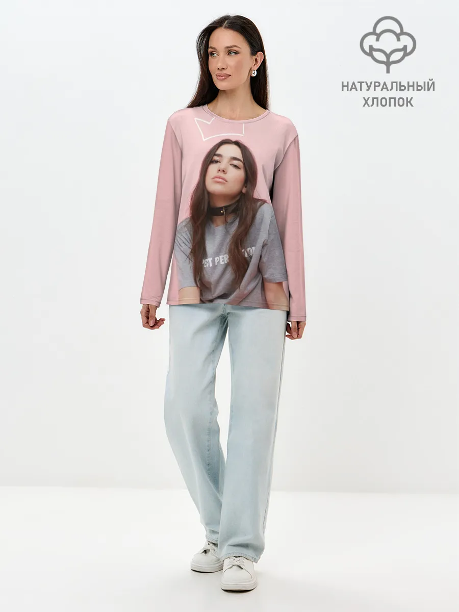 Лонгслив женский. Хлопок / Dua Lipa
