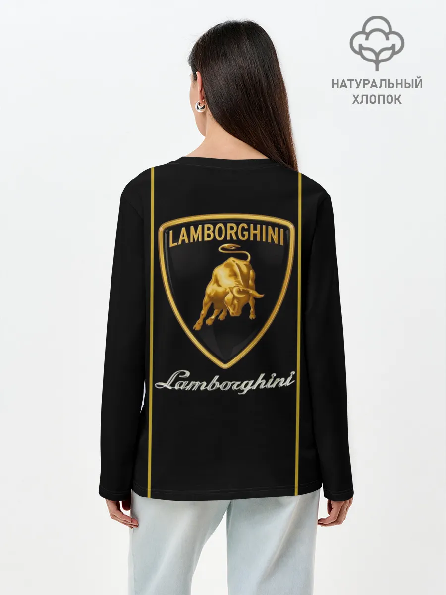 Лонгслив женский. Хлопок / Lamborghini