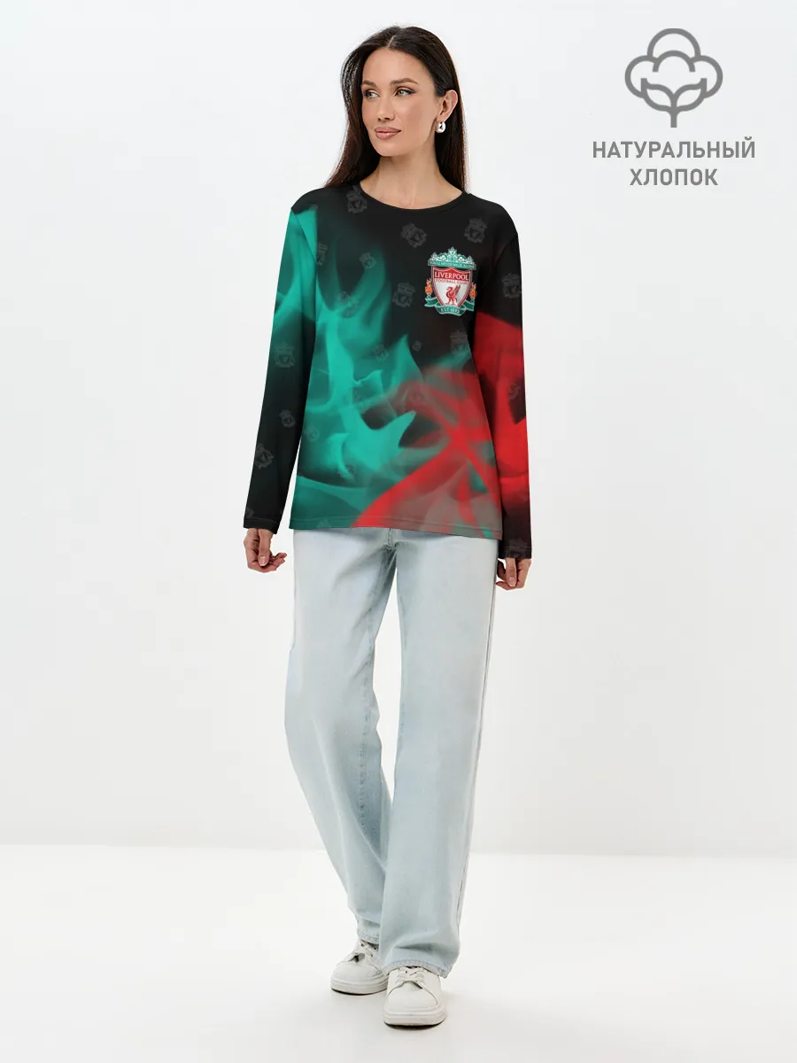 Лонгслив женский. Хлопок / LIVERPOOL / Ливерпуль