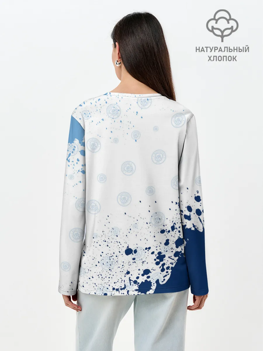 Лонгслив женский. Хлопок / MANCHESTER CITY Манчестер Сити