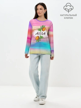 Лонгслив женский. Хлопок / Алла