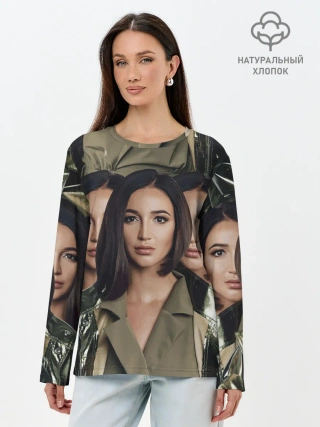 Лонгслив женский. Хлопок / Ольга Бузова