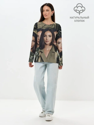 Лонгслив женский. Хлопок / Ольга Бузова