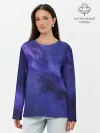 Лонгслив женский. Хлопок / Космос