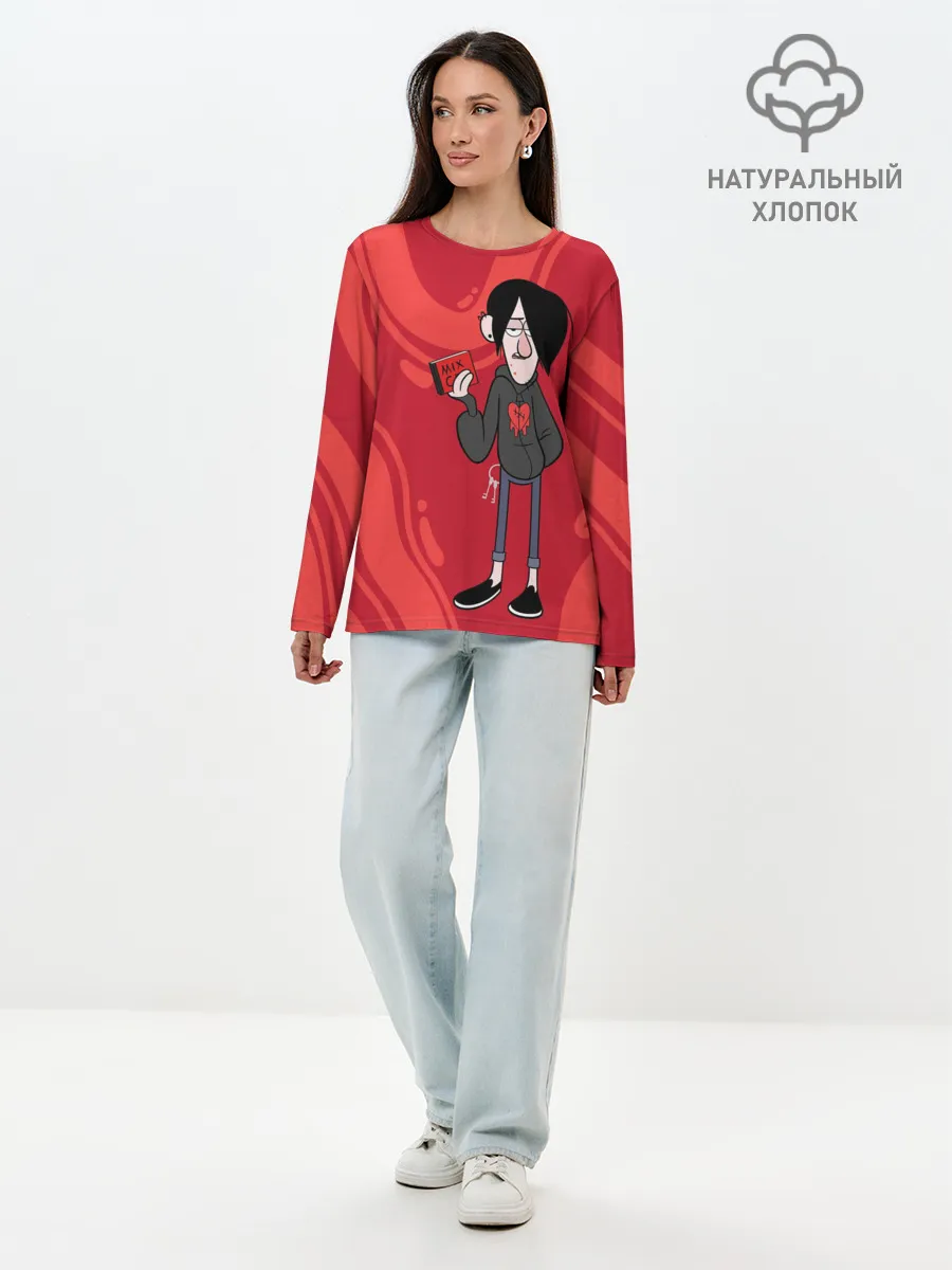 Лонгслив женский. Хлопок / Робби