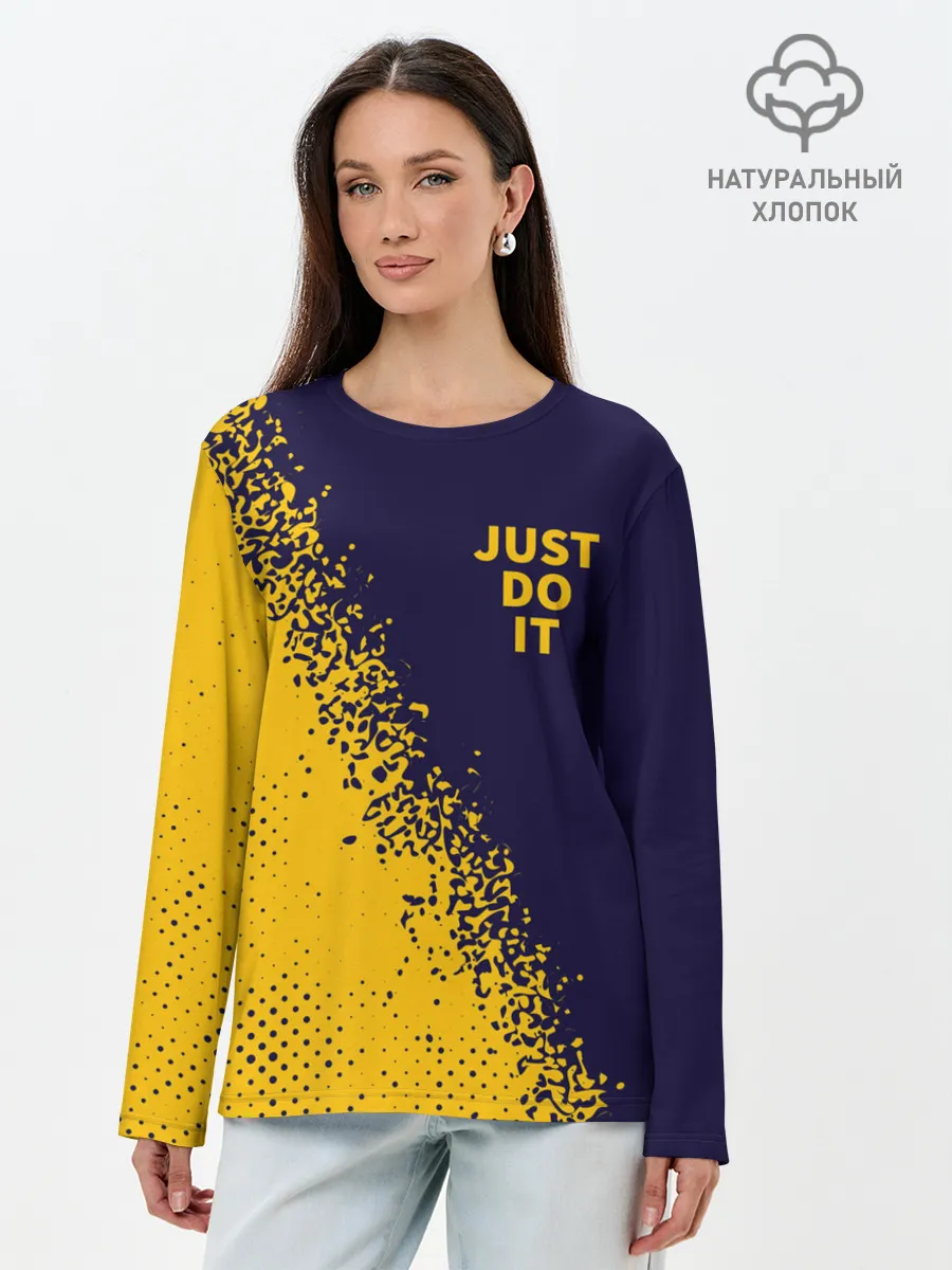 Лонгслив женский. Хлопок / JUST DO IT