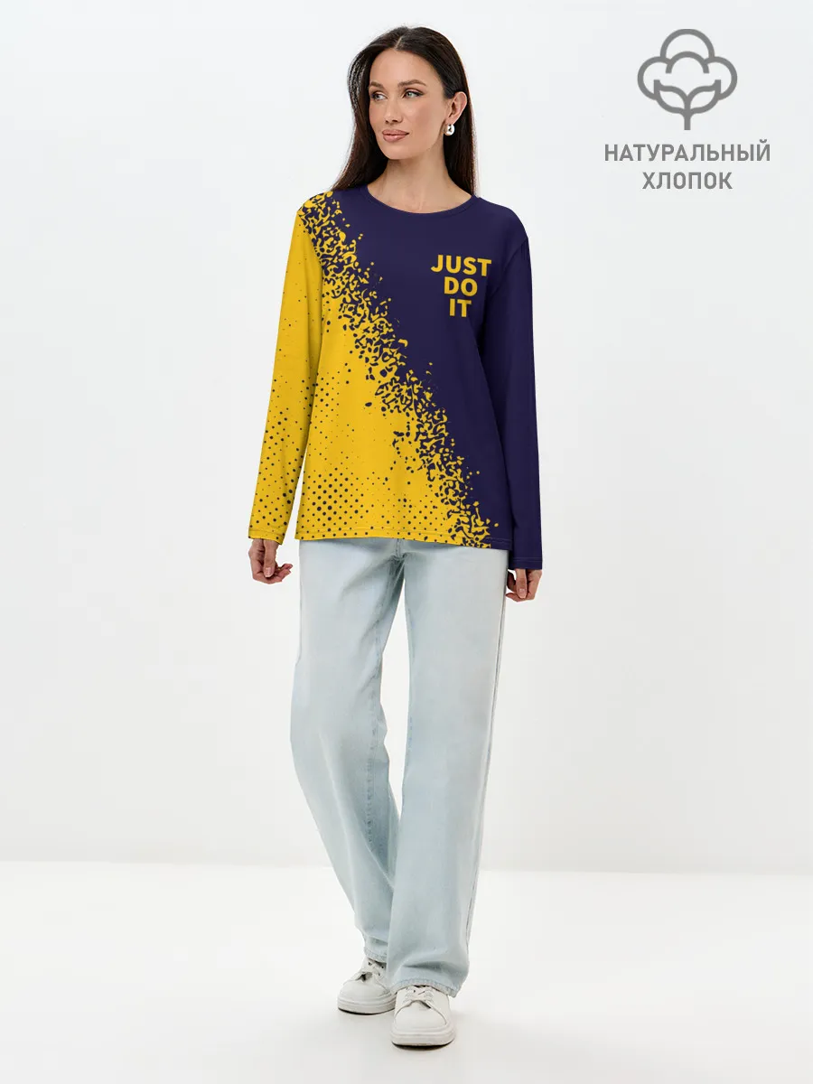 Лонгслив женский. Хлопок / JUST DO IT
