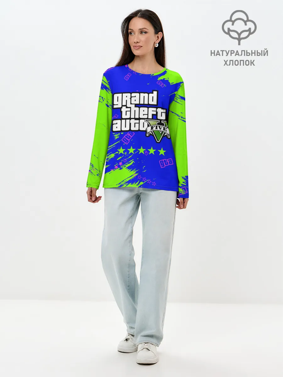 Лонгслив женский. Хлопок / GTA 5 / ГТА 5