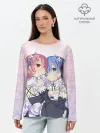 Лонгслив женский. Хлопок / Re:Zero, Рам и Рем