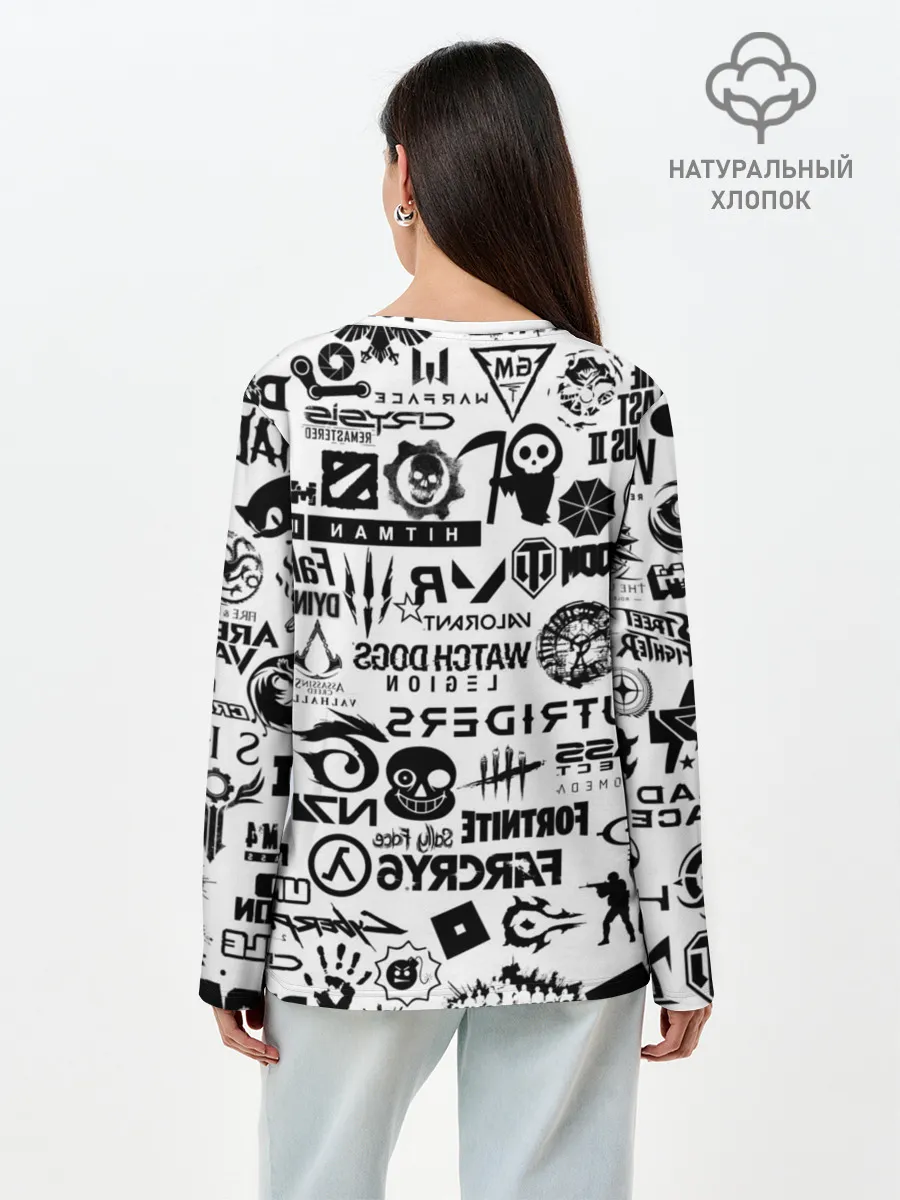 Лонгслив женский. Хлопок / PROGAMER | Все Игры