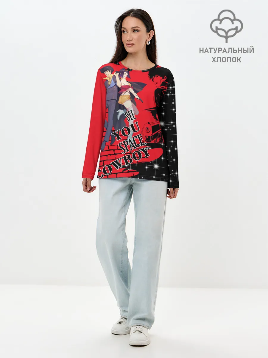 Лонгслив женский. Хлопок / Cowboy Bebop art