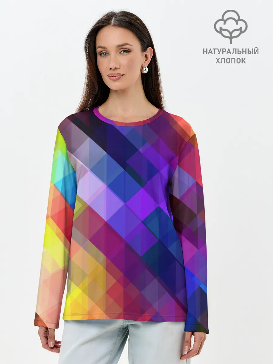 Лонгслив женский. Хлопок / Горен