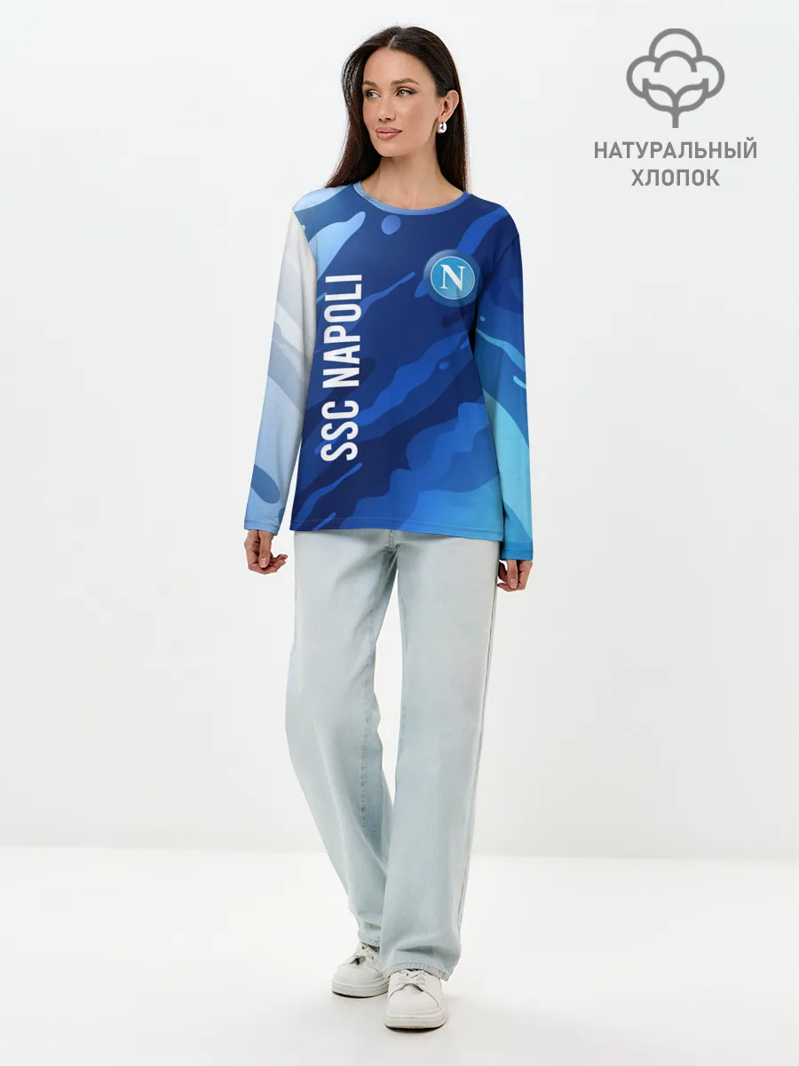 Лонгслив женский. Хлопок / SSC NAPOLI / Наполи