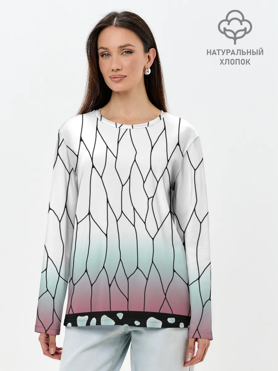 Лонгслив женский. Хлопок / Шинобу Кочо