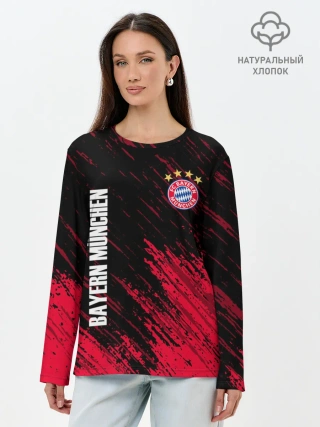 Лонгслив женский. Хлопок / BAYERN MUNCHEN.
