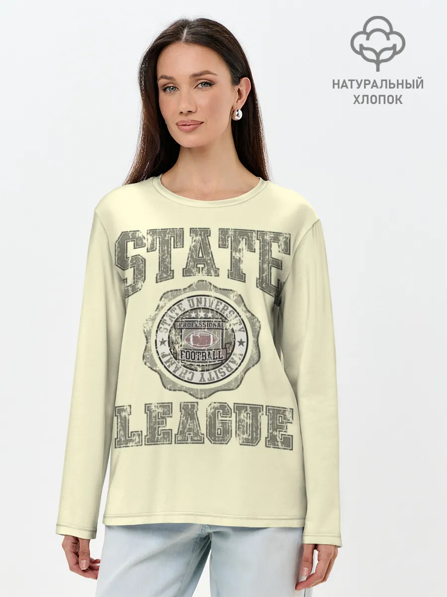 Лонгслив женский. Хлопок / State League
