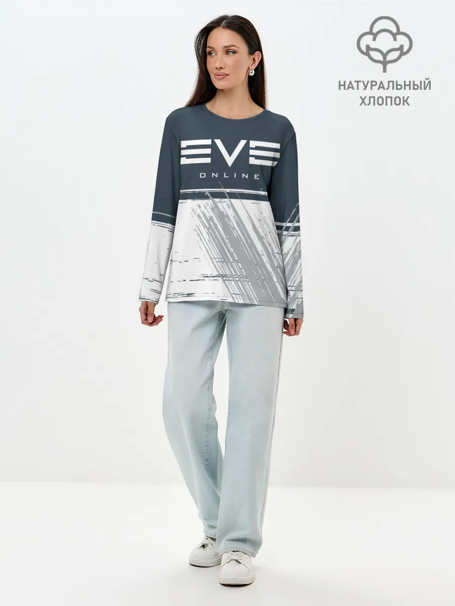 Лонгслив женский. Хлопок / EVE ONLINE / ИВ ОНЛАЙН