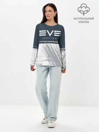 Лонгслив женский. Хлопок / EVE ONLINE / ИВ ОНЛАЙН