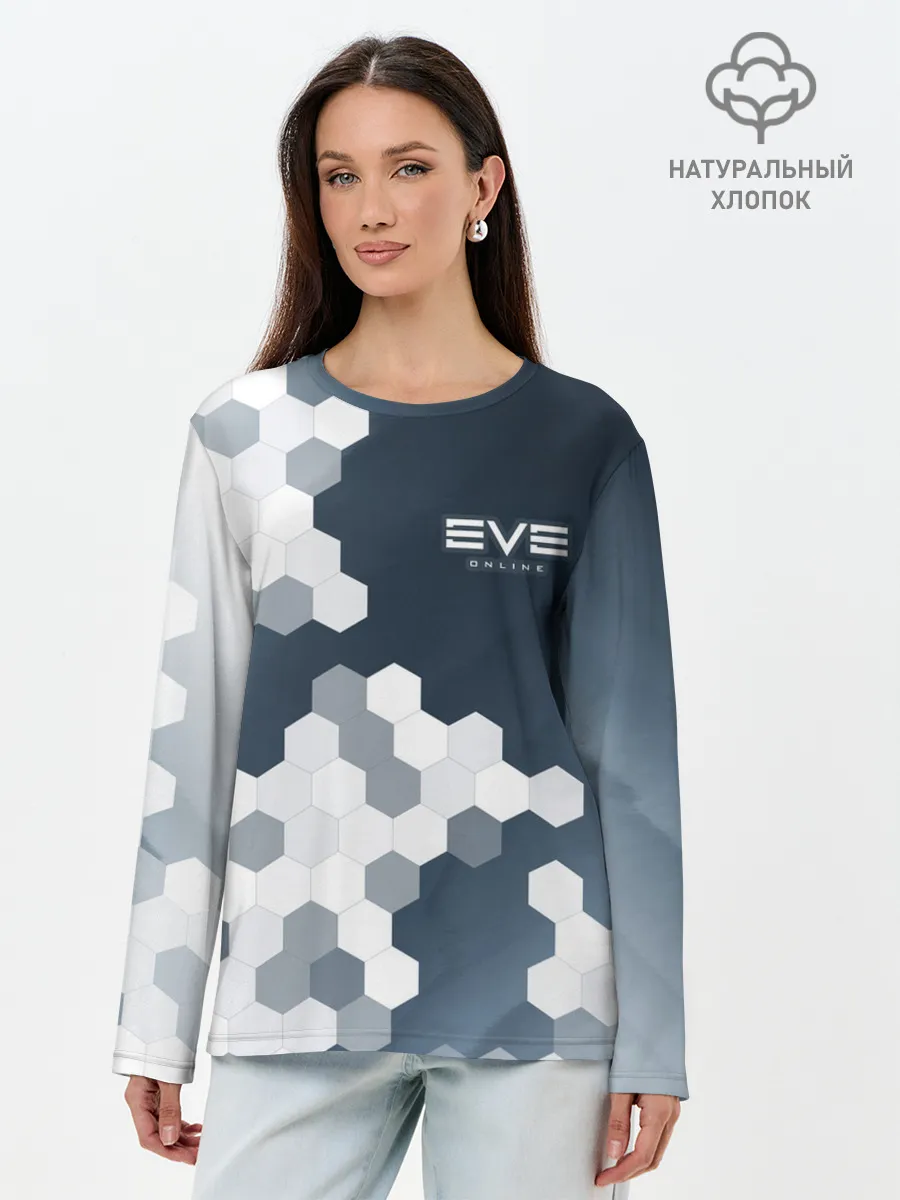 Лонгслив женский. Хлопок / EVE ONLINE / ИВ ОНЛАЙН