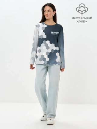 Лонгслив женский. Хлопок / EVE ONLINE / ИВ ОНЛАЙН