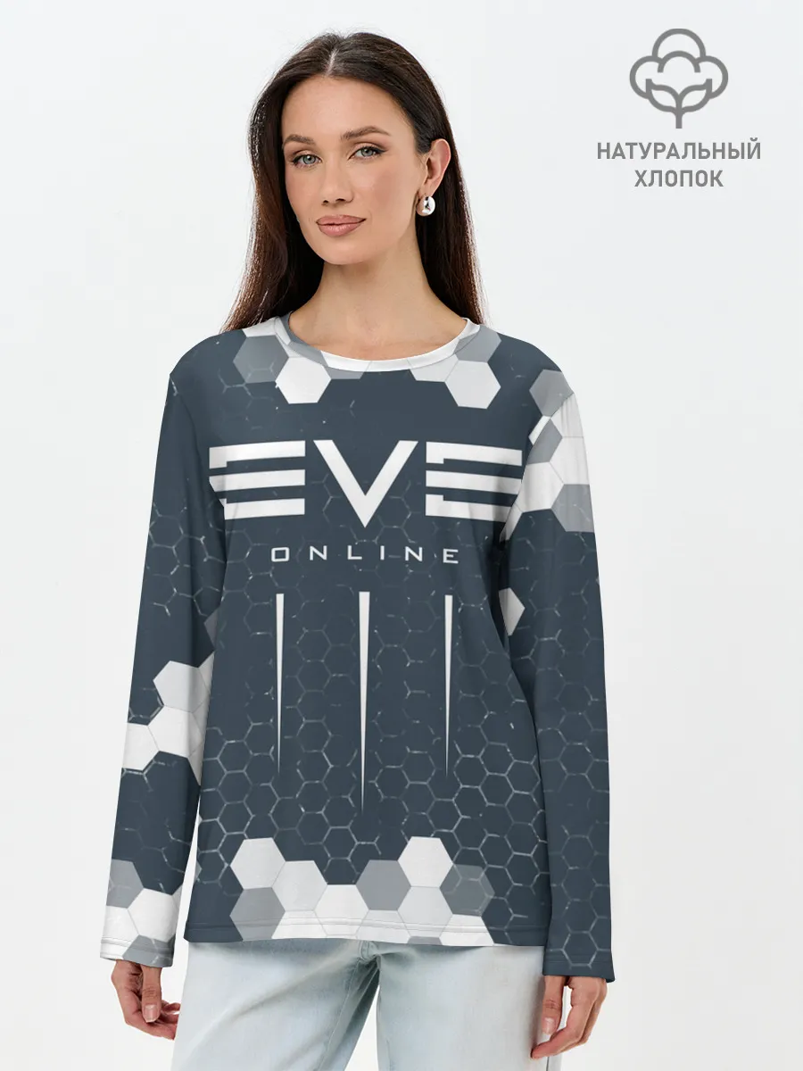 Лонгслив женский. Хлопок / EVE ONLINE / ИВ ОНЛАЙН
