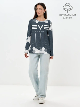 Лонгслив женский. Хлопок / EVE ONLINE / ИВ ОНЛАЙН
