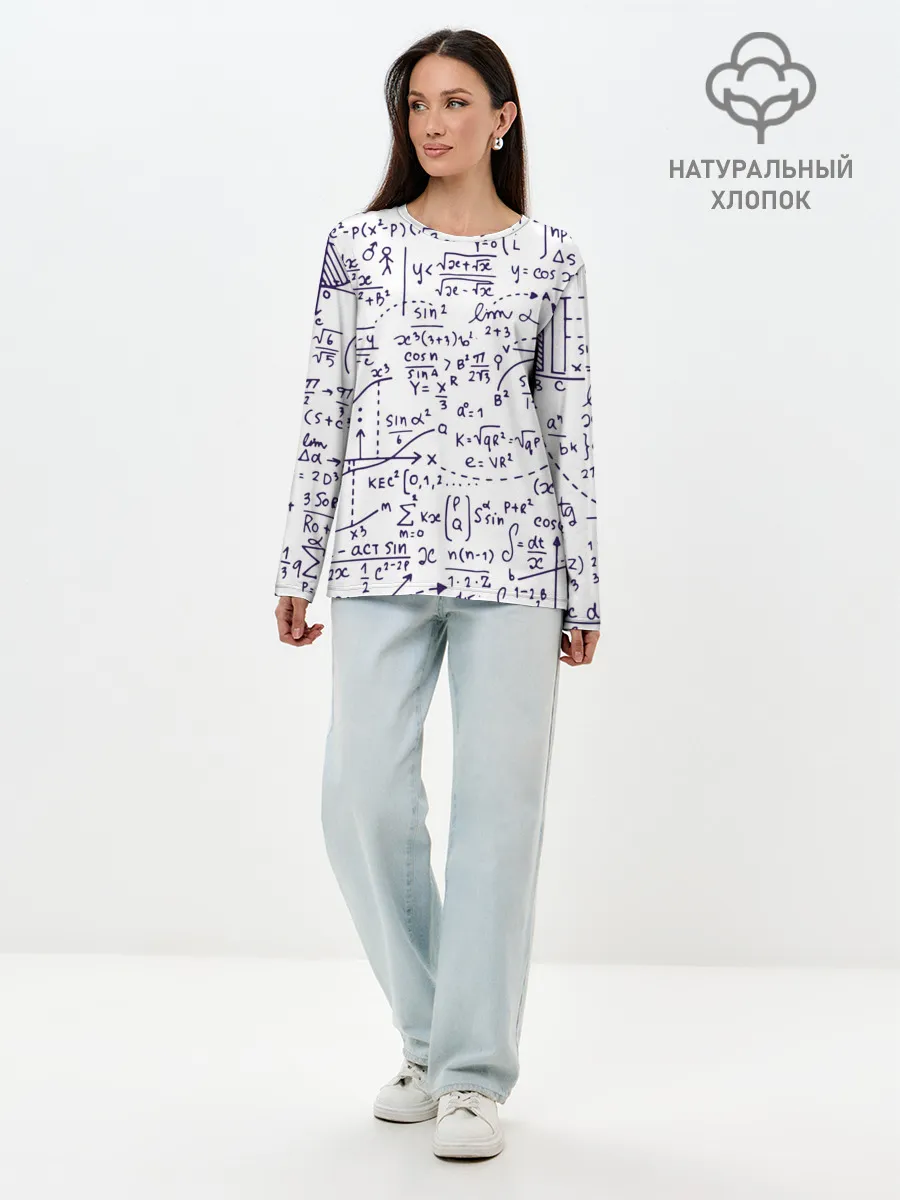 Лонгслив женский. Хлопок / Формулы