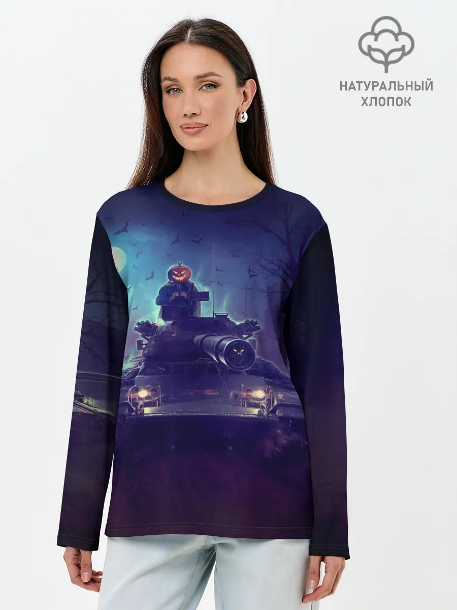 Лонгслив женский. Хлопок / Танк