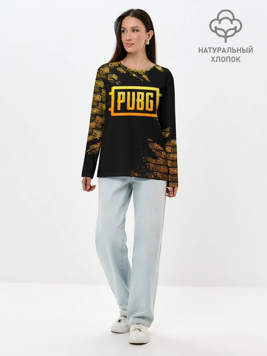 Лонгслив женский. Хлопок / PUBG