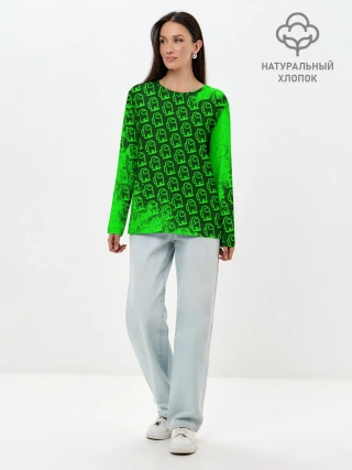 Лонгслив женский. Хлопок / AMONG US / АМОНГ АС