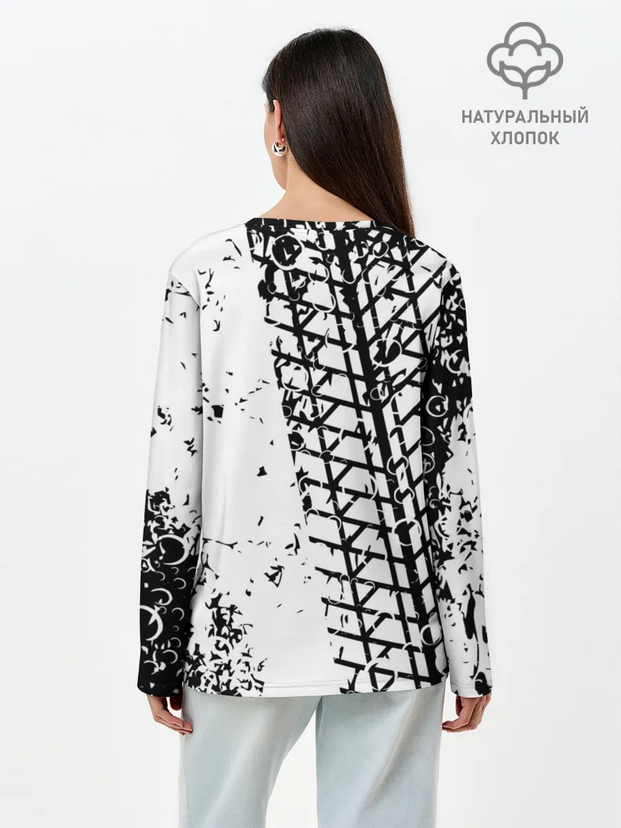 Лонгслив женский. Хлопок / BMW.