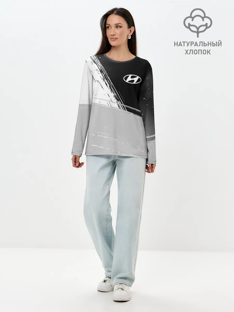 Лонгслив женский. Хлопок / HYUNDAI / Хендай