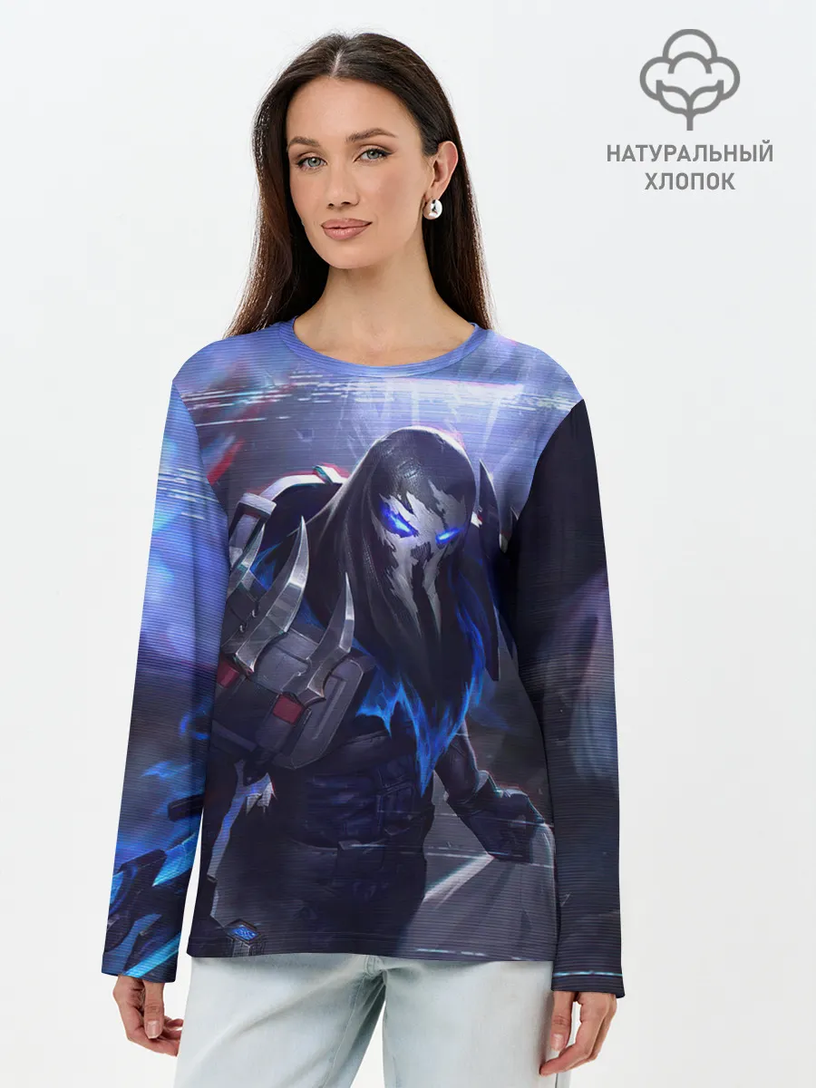Лонгслив женский. Хлопок / League of legends Pyke