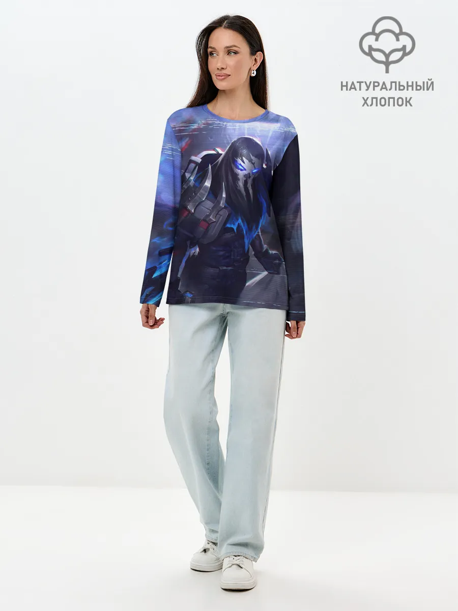 Лонгслив женский. Хлопок / League of legends Pyke