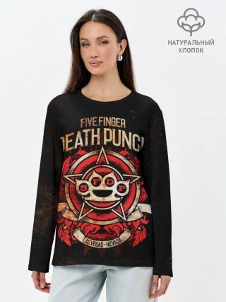 Лонгслив женский. Хлопок / Five Finger Death Punch