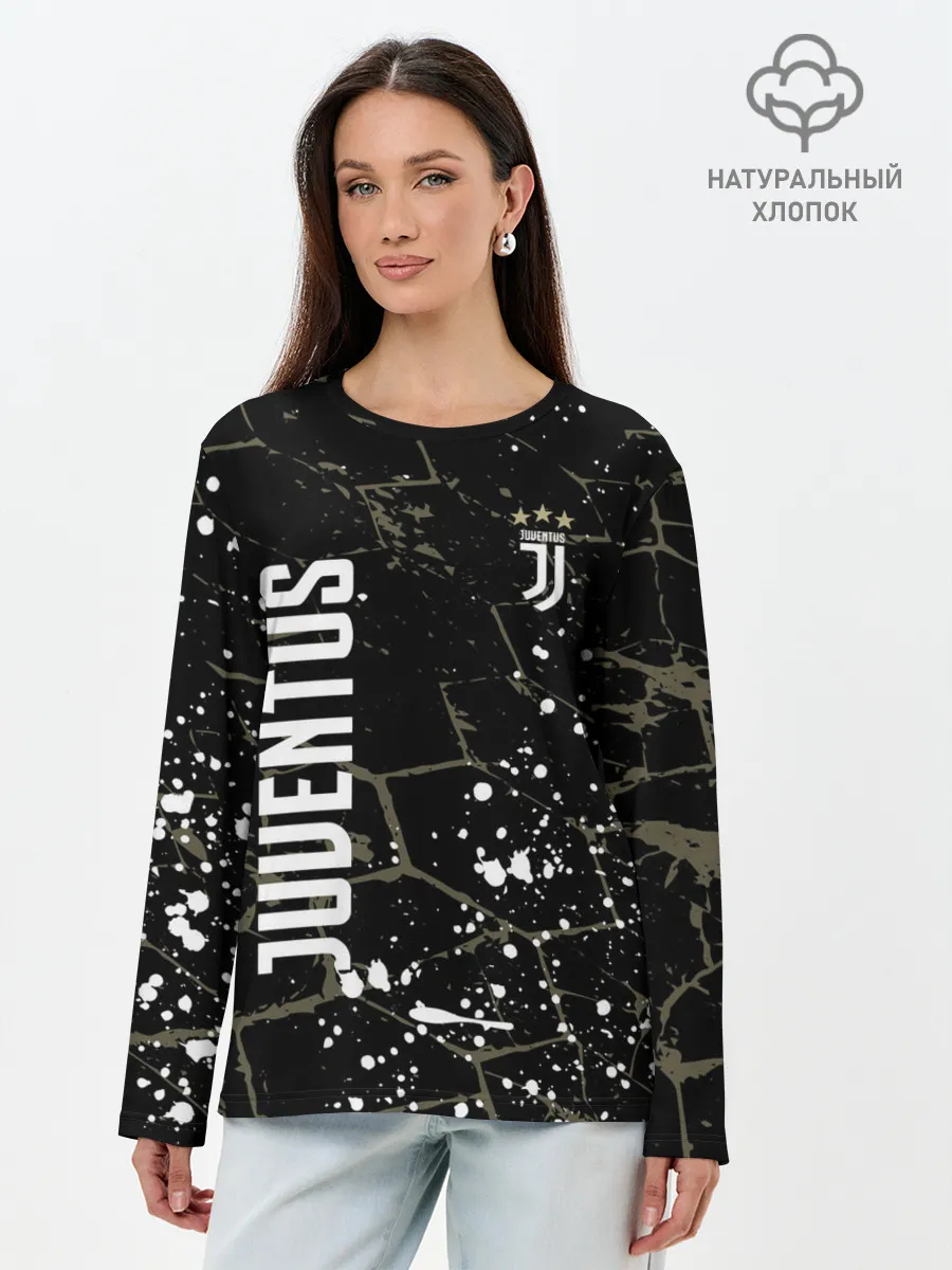 Лонгслив женский. Хлопок / JUVENTUS.