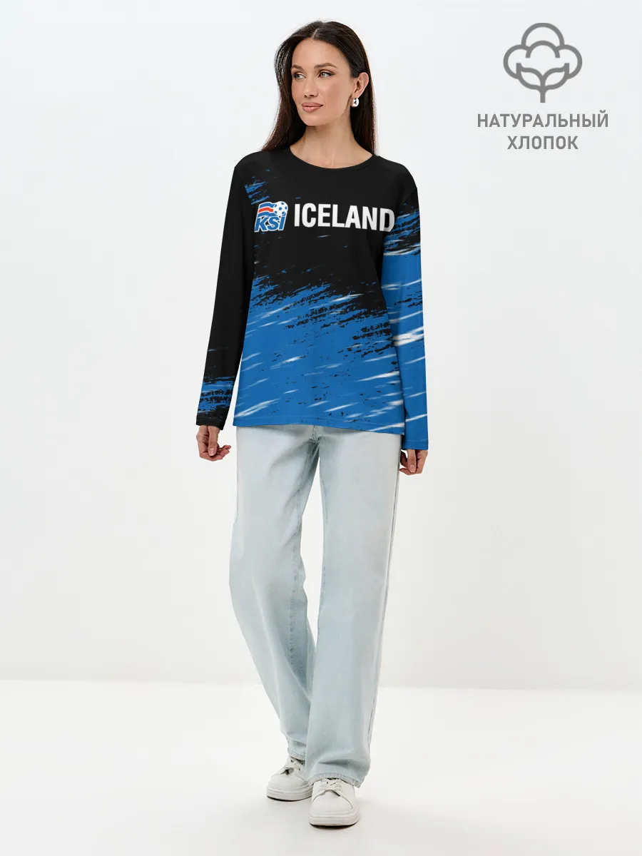 Лонгслив женский. Хлопок / KSI ICELAND.