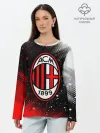 Лонгслив женский. Хлопок / AC MILAN / МИЛАН