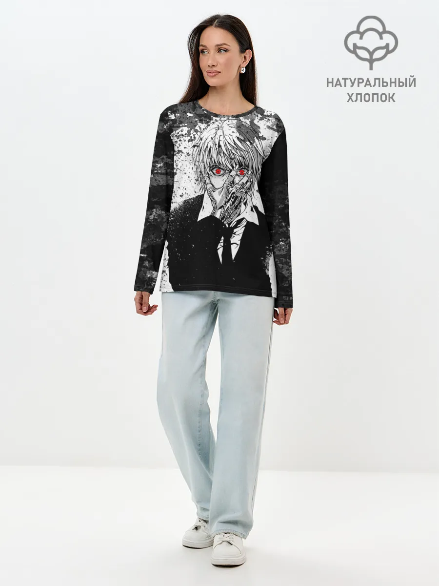 Лонгслив женский. Хлопок / KURAPIKA