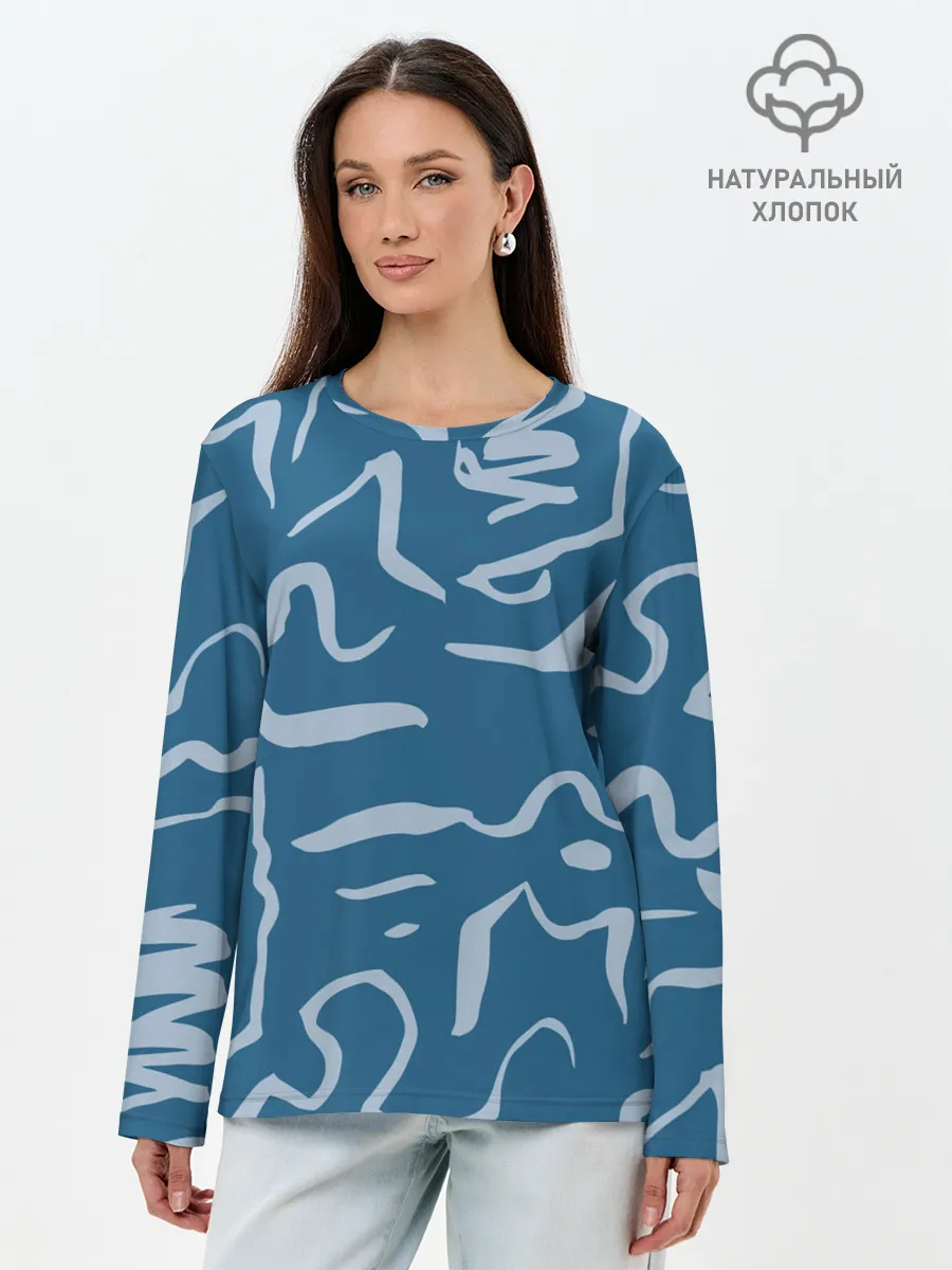 Лонгслив женский. Хлопок / Texture