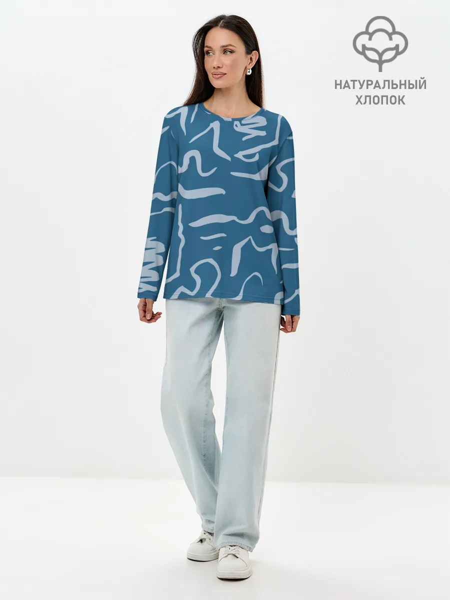 Лонгслив женский. Хлопок / Texture