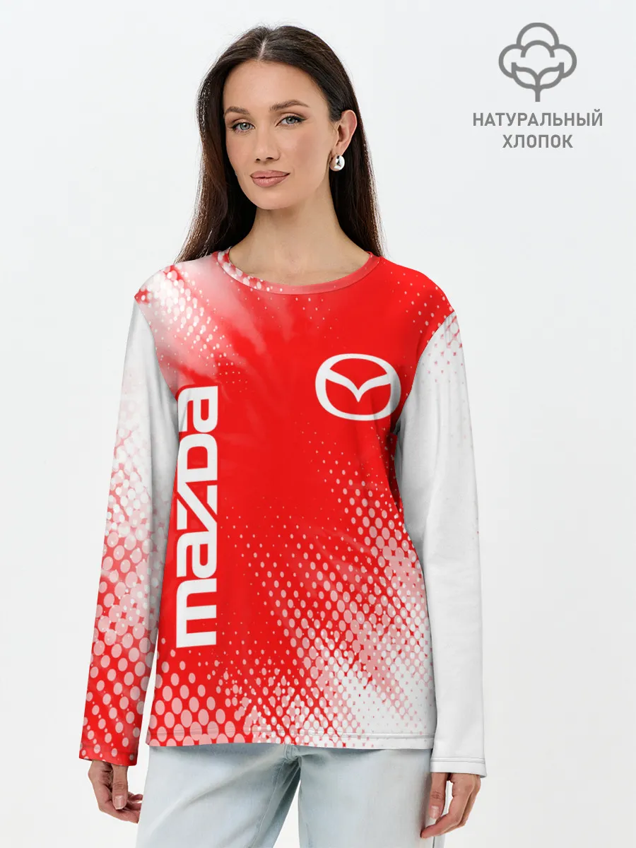 Лонгслив женский. Хлопок / MAZDA / Мазда