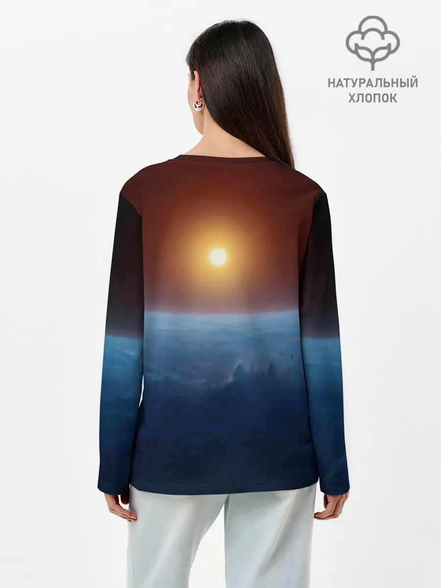 Лонгслив женский. Хлопок / Звезда по имени солнце