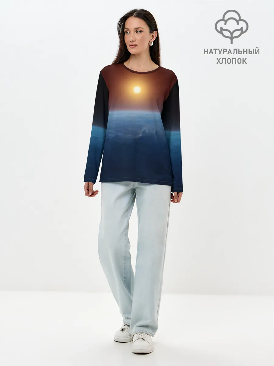 Лонгслив женский. Хлопок / Звезда по имени солнце