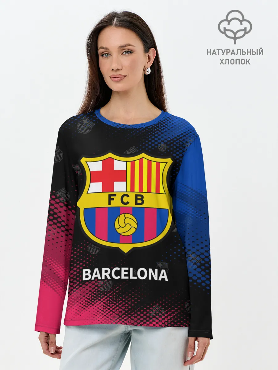 Лонгслив женский. Хлопок / BARCELONA / БАРСЕЛОНА