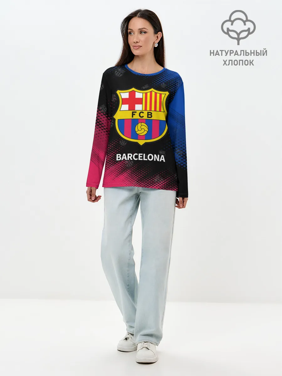 Лонгслив женский. Хлопок / BARCELONA / БАРСЕЛОНА