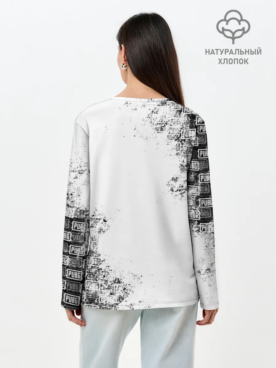 Лонгслив женский. Хлопок / PUBG
