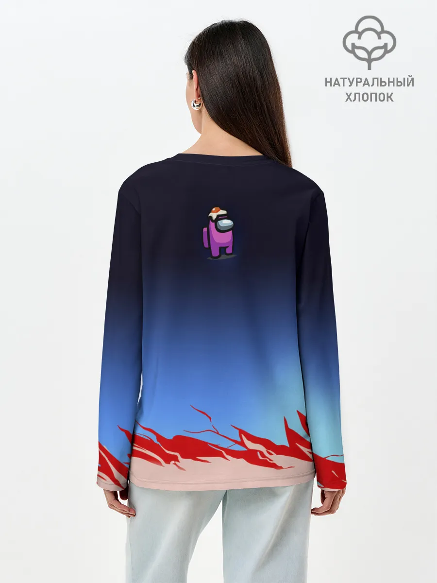 Лонгслив женский. Хлопок / Among UsEtow