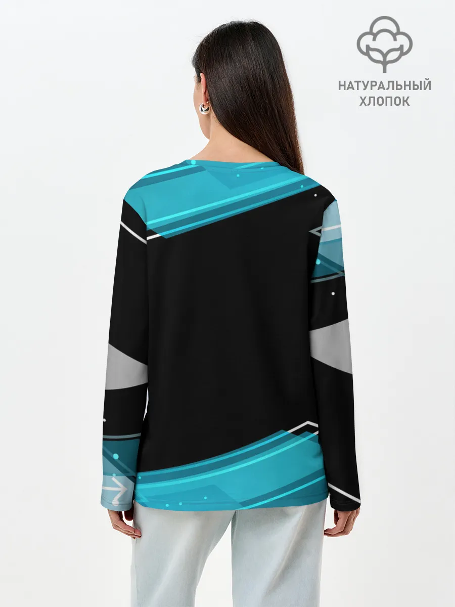 Лонгслив женский. Хлопок / RUSSIA.